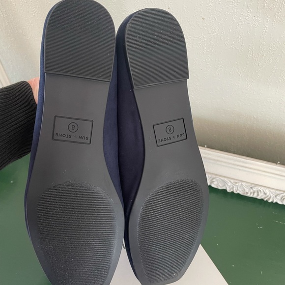 NWTB Sun & Stone Navy Ballet Slippers - Picture 5 of 8
